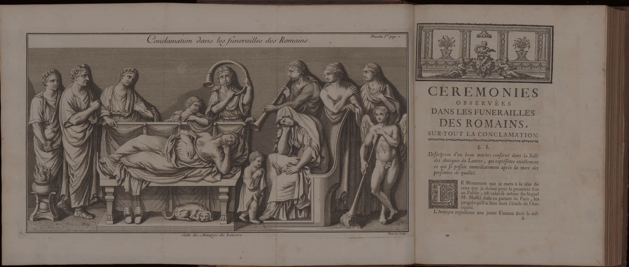 A rare book lying open at a fold-out engraving, from the Bibliotheca Philosophica Hermetica.