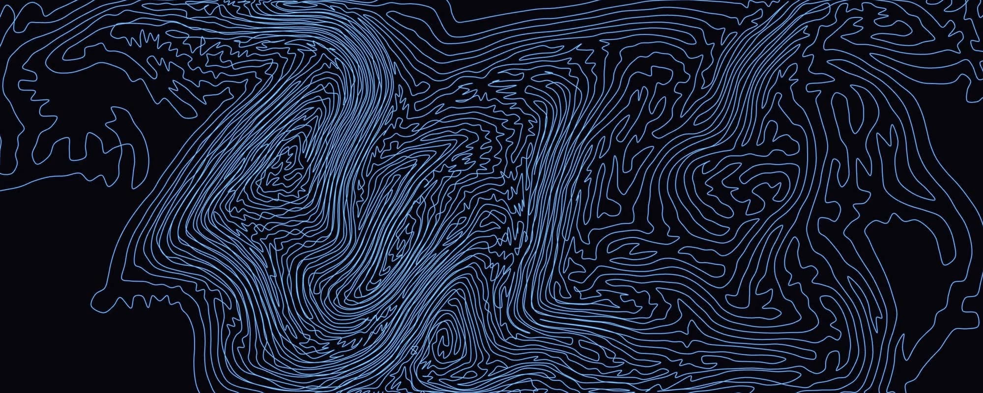 Differential Growth, a generative piece from the Futures Atlas, slowly filling the frame.